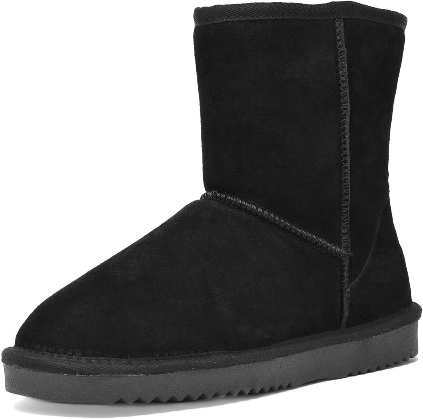 DREAM PAIRS Women's Shorty-New Mid Calf Winter Snow Boots